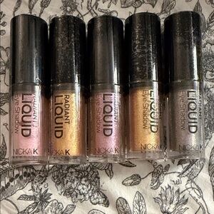 Radiant Liquid Eye Shadow Set - Pink, Gold, Brown